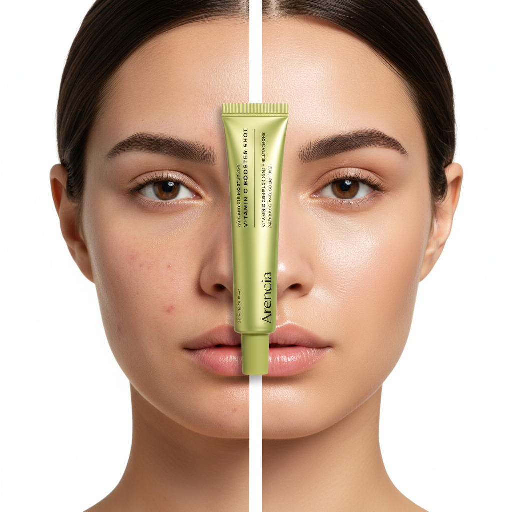 Before After Vitamin C Booster Shot
