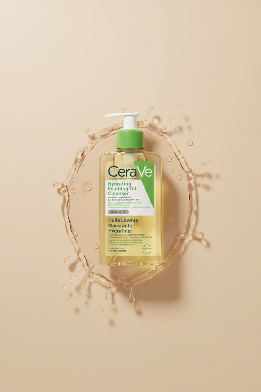 CeraVe Hydrating Foaming Oil Cleanser – Fragrance Free for Dry Skin