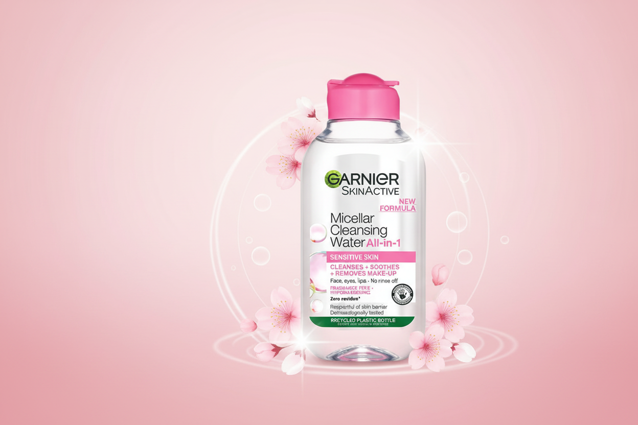 Garnier Sensitive Micellar Water – Lifestyle Banner