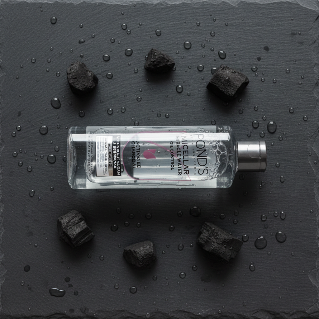 Pond's Oil Control Micellar Water – Flat Lay