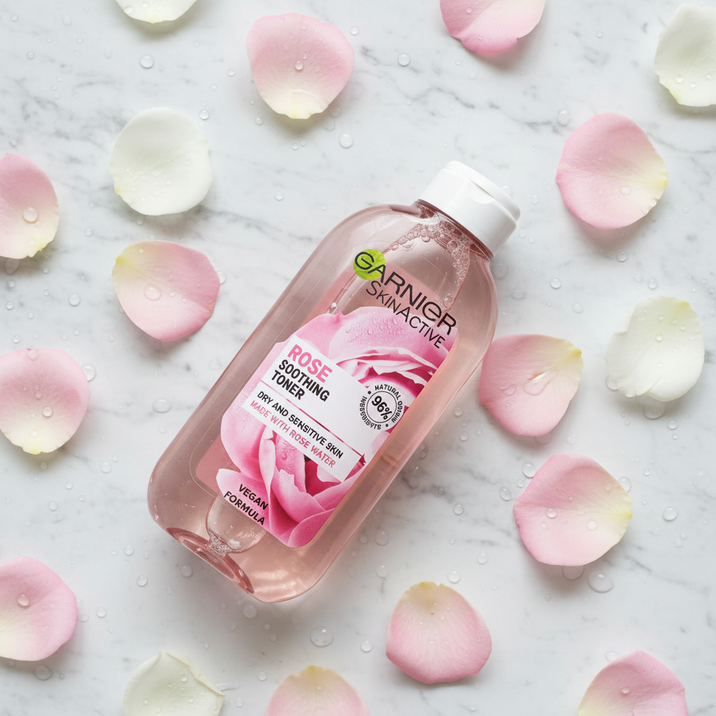 Rose Soothing Toner - Flat Lay